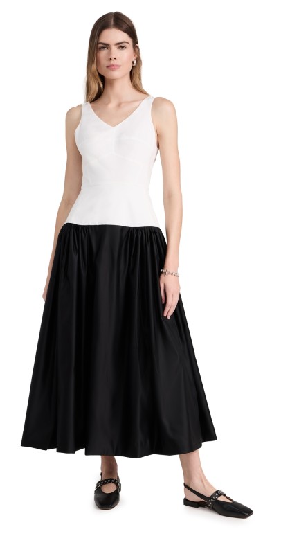 Molly Goddard Sydney Dress White/Black