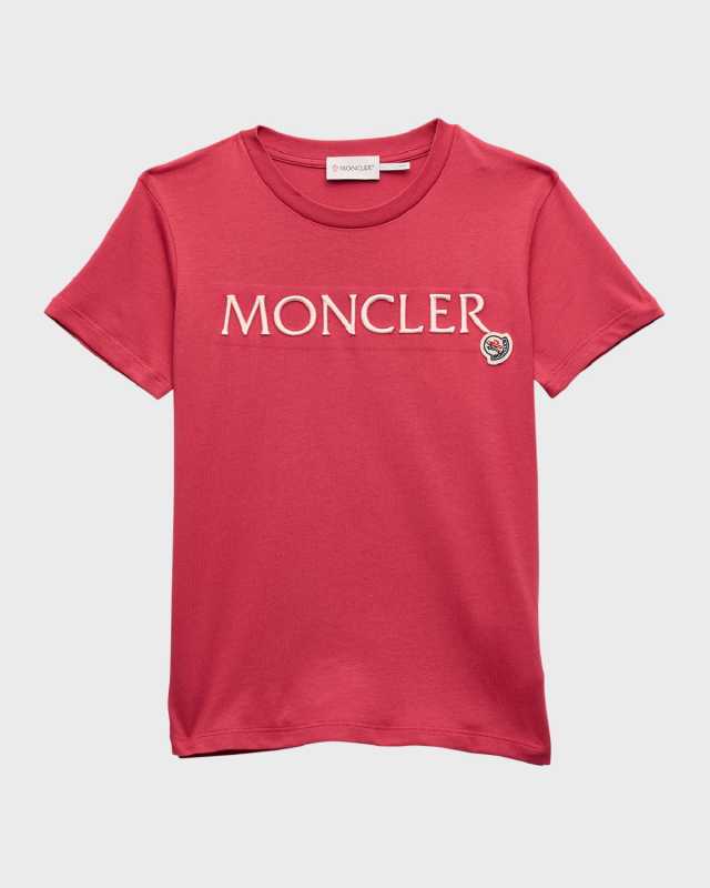 Girl's Embroidered Logo-Print T-Shirt, Size 4-6