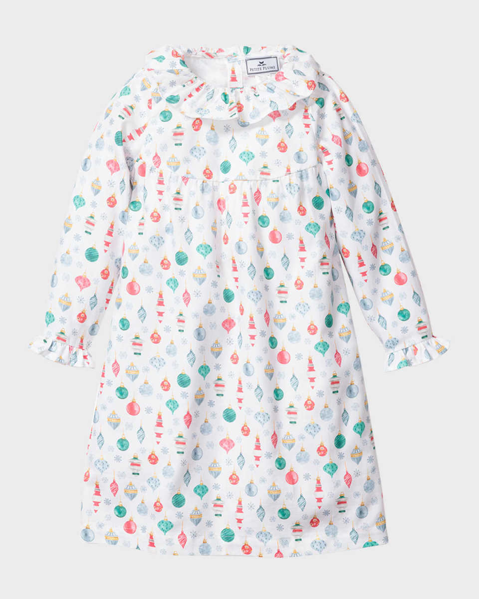 Girl's Scarlett Vintage Ornaments Nightgown, Size 6M-14