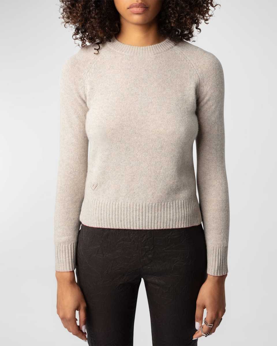 Sourcy Cashmere Raglan-Sleeve Sweat