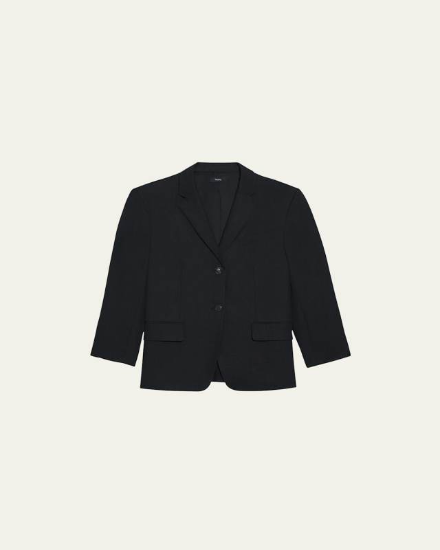 Galena Boxy Oversized Linen Jacket