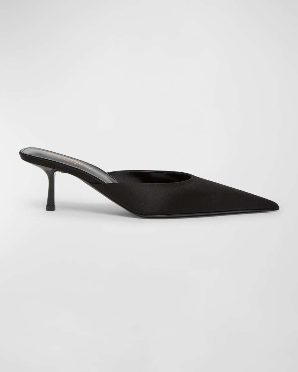 Barbara Silk Mule Pumps
