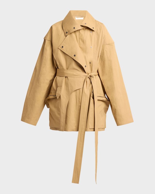 Pierrick Technical Cotton Trench Coat