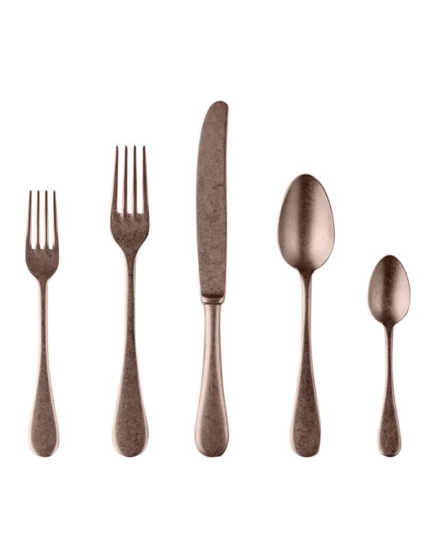 Vintage Champagne 5-Piece Flatware Setting