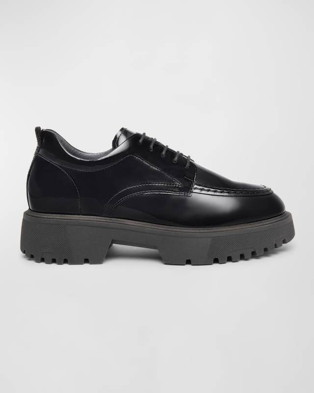 Chunky Leather Oxford Loafers