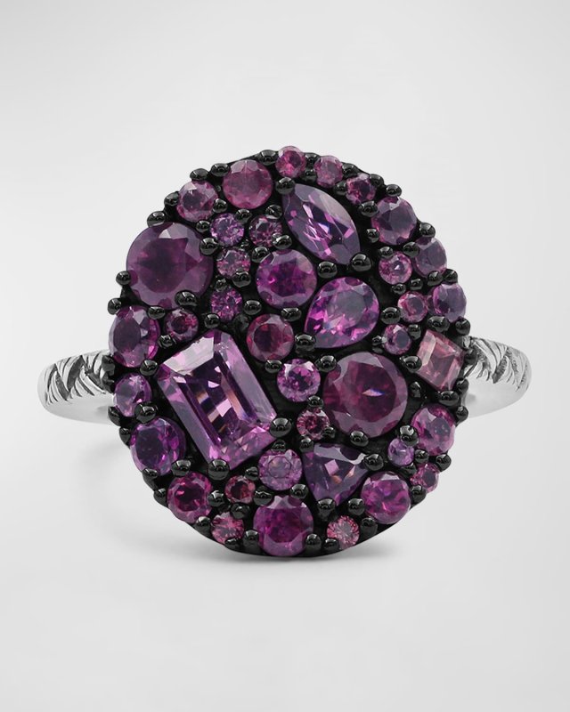 Rhodolite Garnet Ring in Sterling Silver