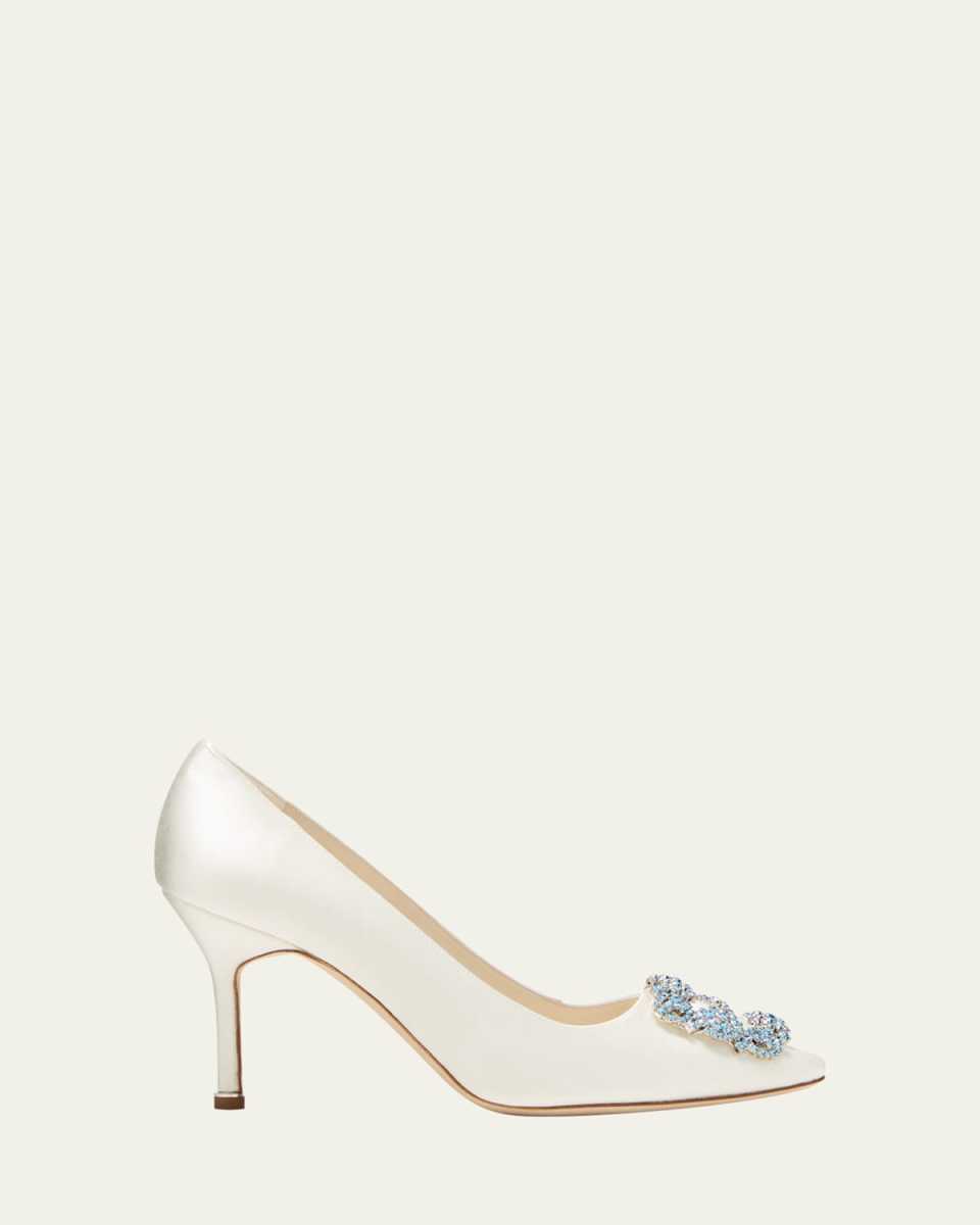 Hangisi Satin Buckle Pumps
