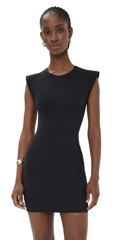 Sablyn Palma Fitted Dress with Back Cut-Out Black