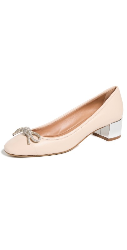 Aquazzura Parisina Crystal Pumps 35mm Light Nude
