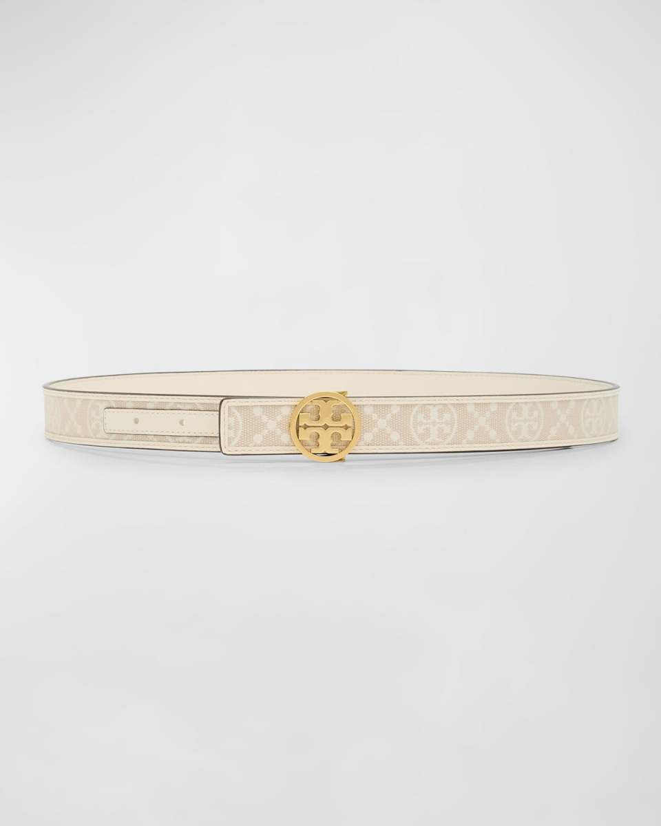 Miller T-Monogram Mixed-Media Belt