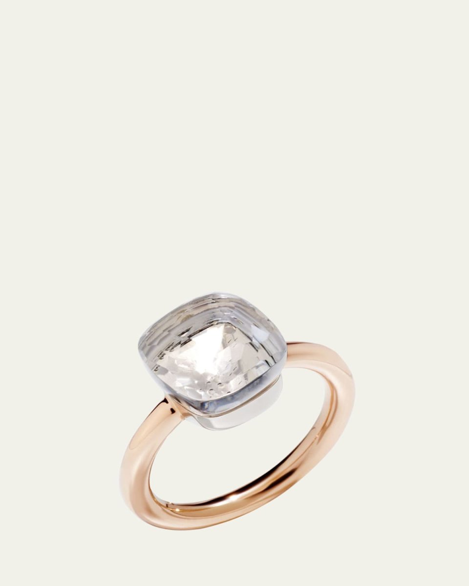 Nudo Classic 18k Gold White Topaz Ring, Size 56
