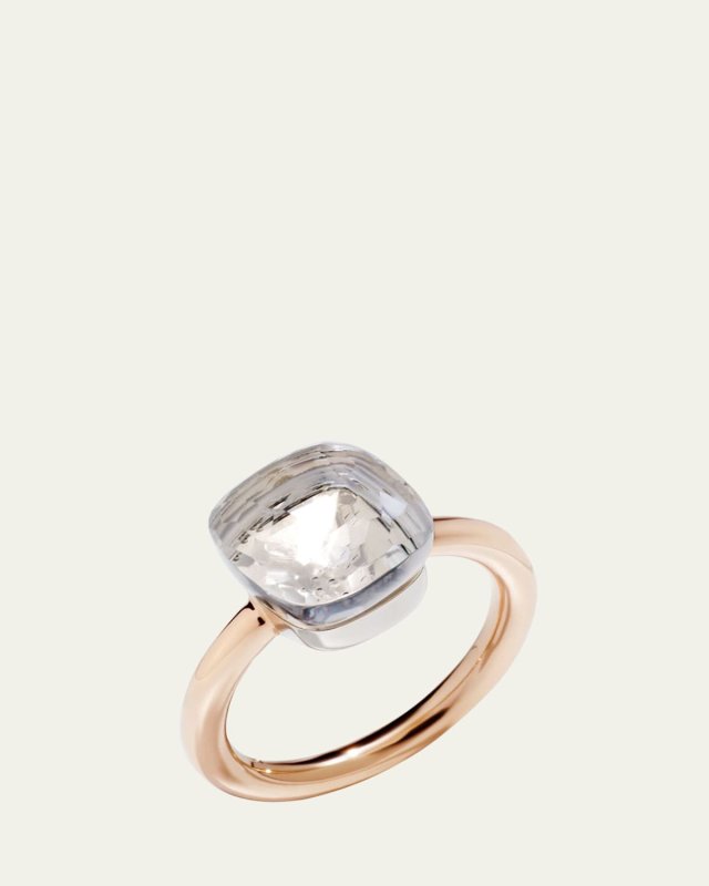 Nudo Classic 18k Gold White Topaz Ring, Size 56
