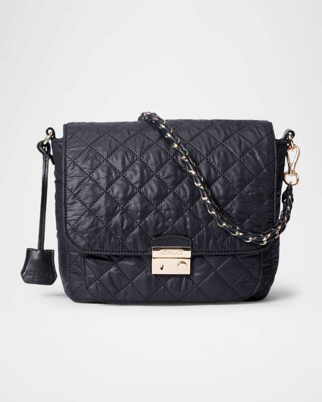 Crosby Lock Medium Quilted Nylon Crossbody Bag