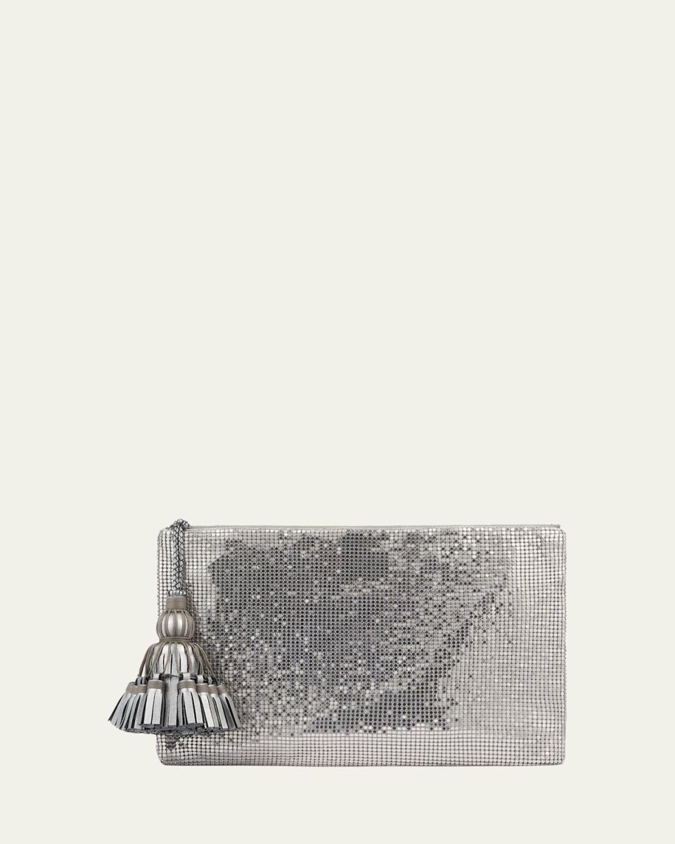 Georgiana Mesh Metal Clutch Bag