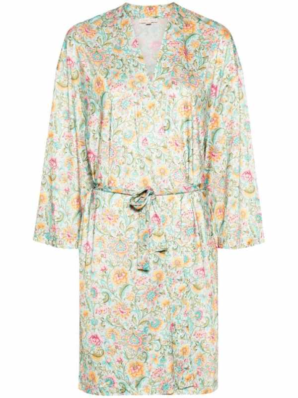 Yoki floral-print jersey top