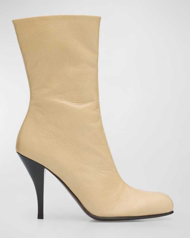 Liv Leather Mid Zip Boots