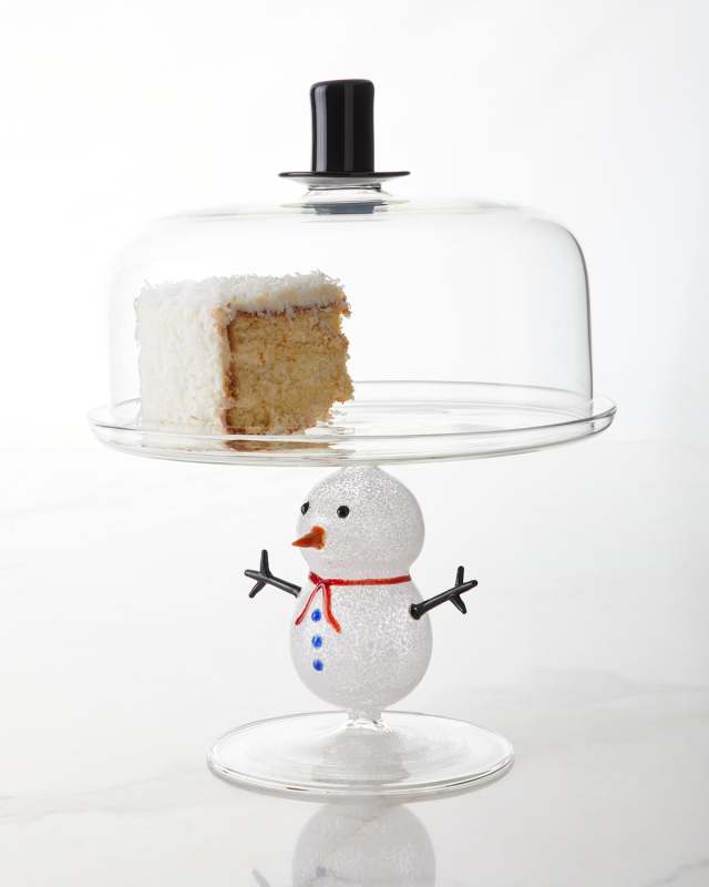 Snowman Cake Stand