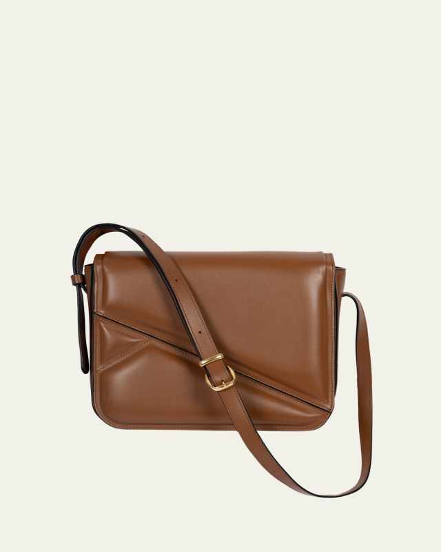 Oscar Trunk Leather Crossbody Bag