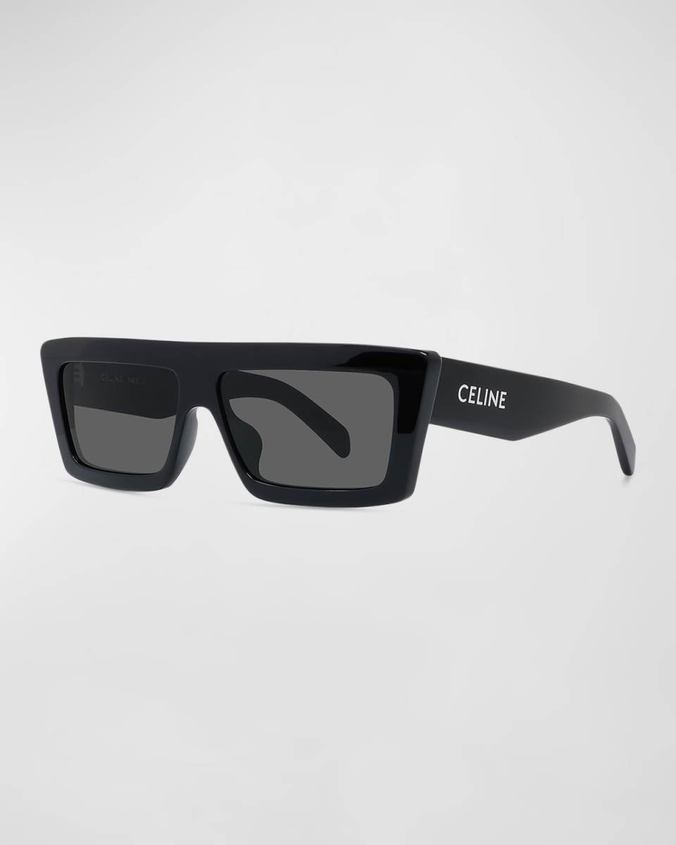 Logo Rectangle Acetate Sunglasses