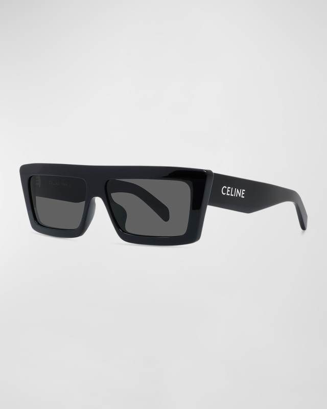 Logo Rectangle Acetate Sunglasses
