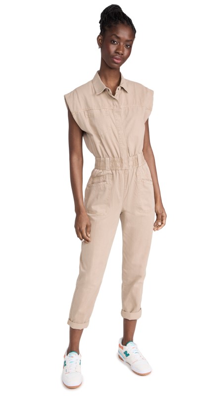 Pistola Denim Rosie Jumpsuit Sesame