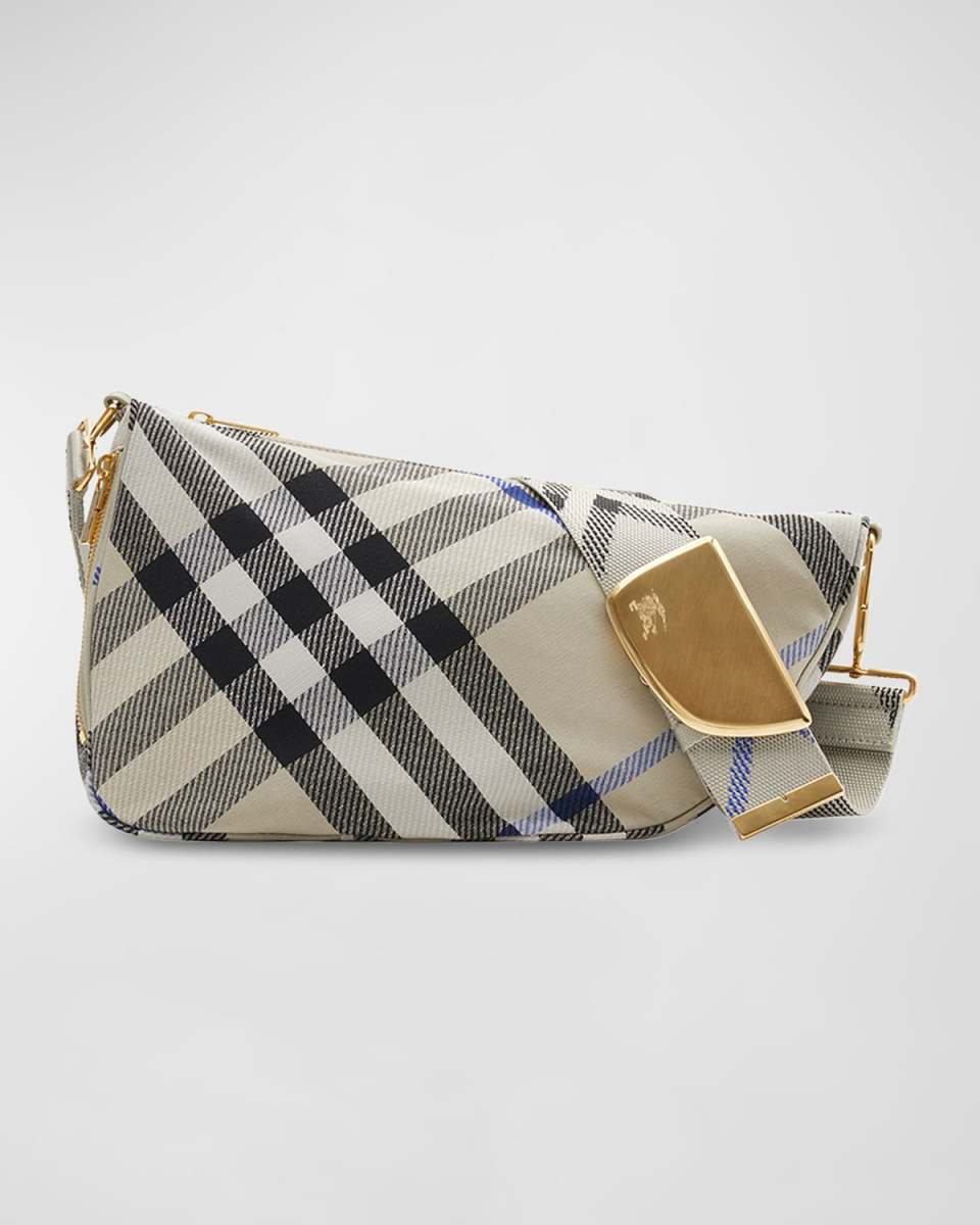 Shield Check Crossbody Bag