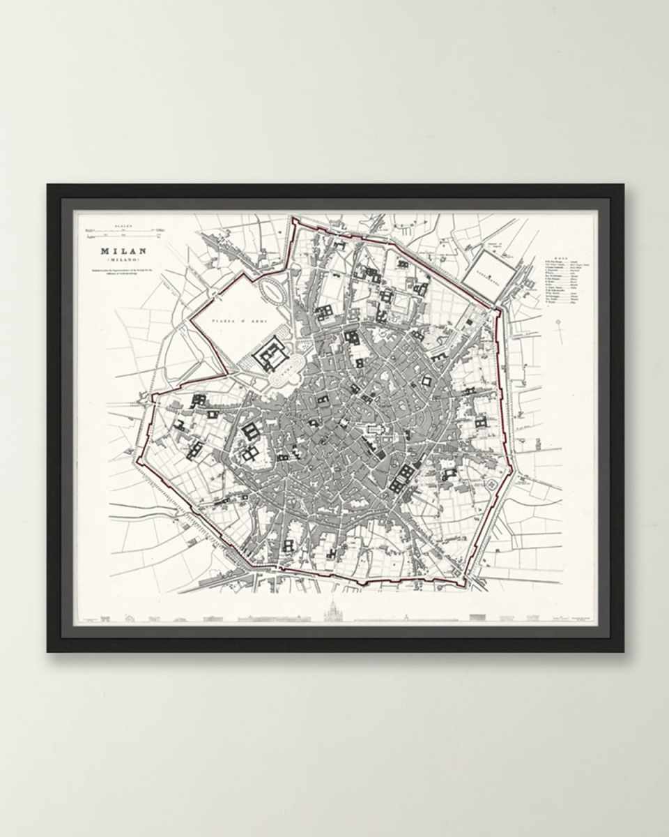 Italian Map Series - Milan
