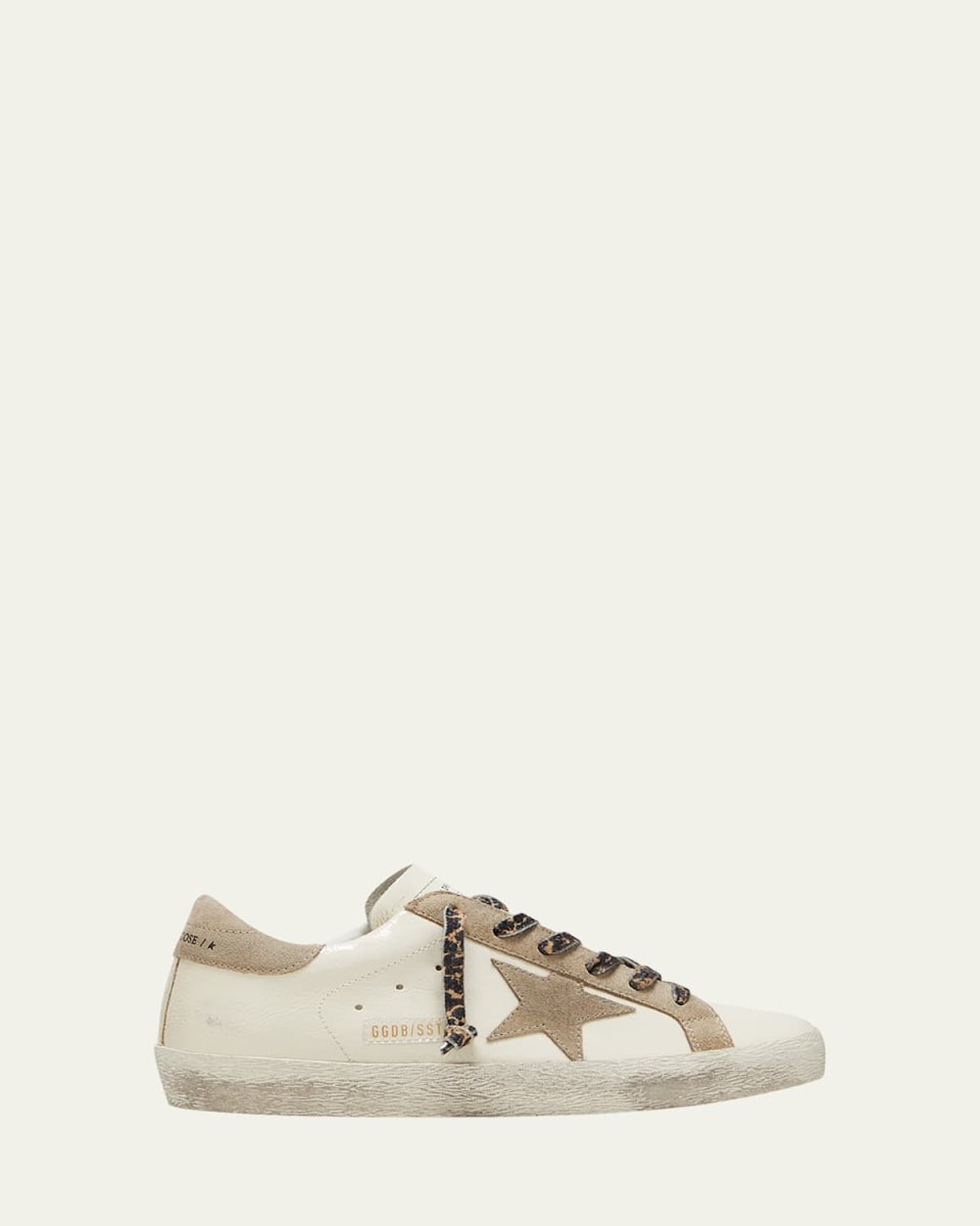 Superstar Mixed Leather Low-Top Sneakers
