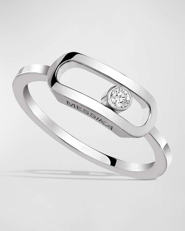 MOVE UNO 18K WHITE GOLD DIAMOND RING