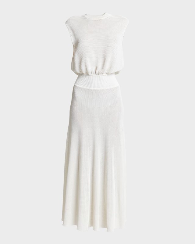 Sleeveless Knit Maxi T-Shirt Dress