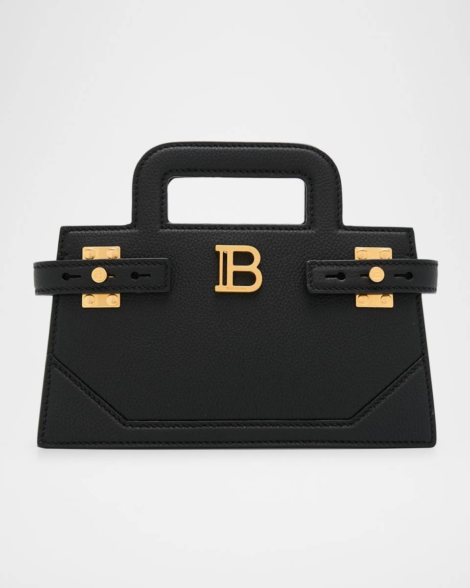 BBuzz Small Top-Handle Bag in Grained Leather