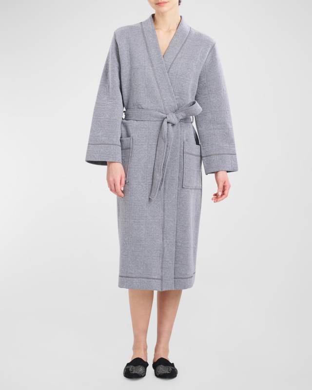 Quilted Infinity Jacquard Robe