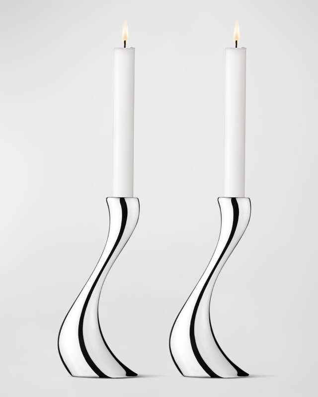 Cobra Medium Candle Holders, Set of 2