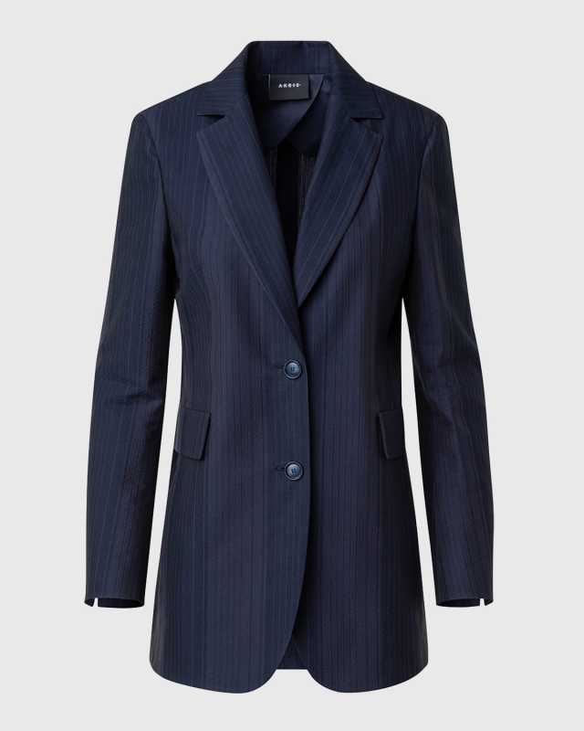 Alvina Blackwatch Seersucker Blazer Jacket