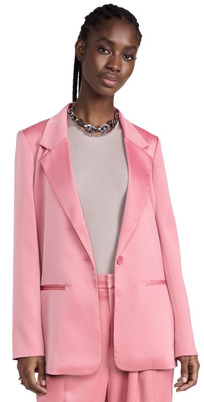 WAYF Boxy Blazer Rose