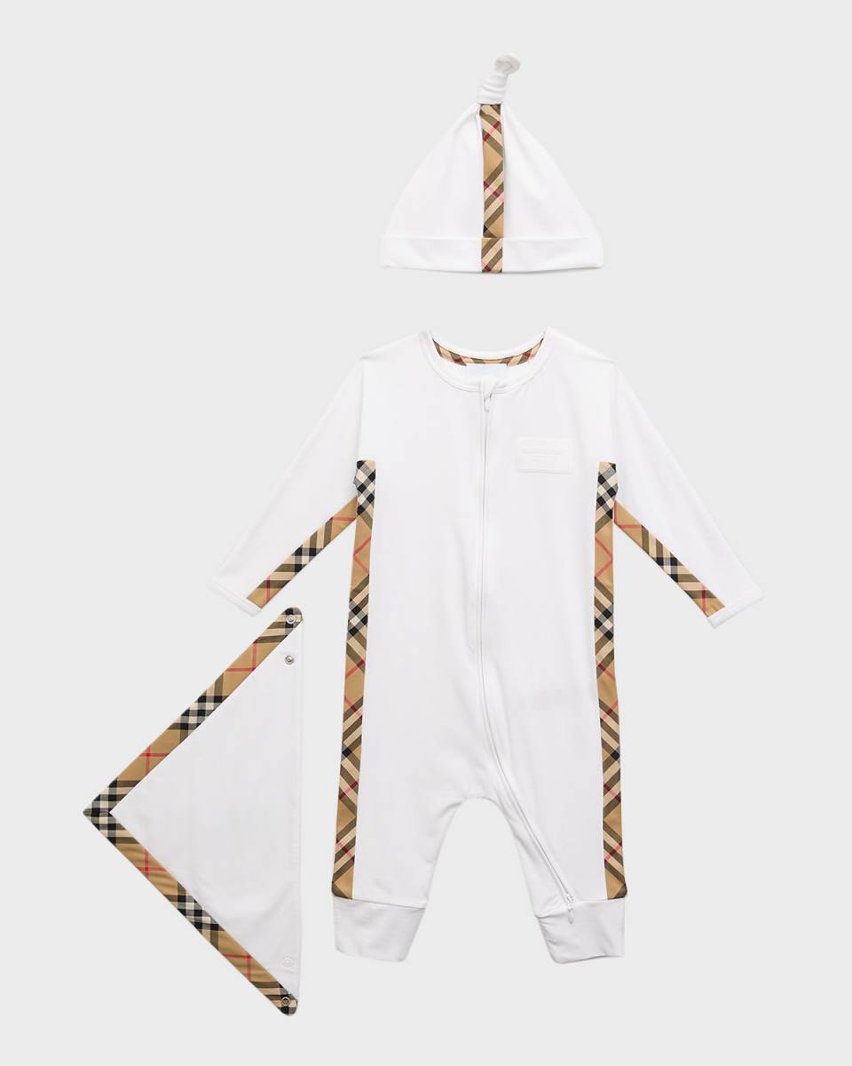 Kid's Claude 3-Piece Romper Se