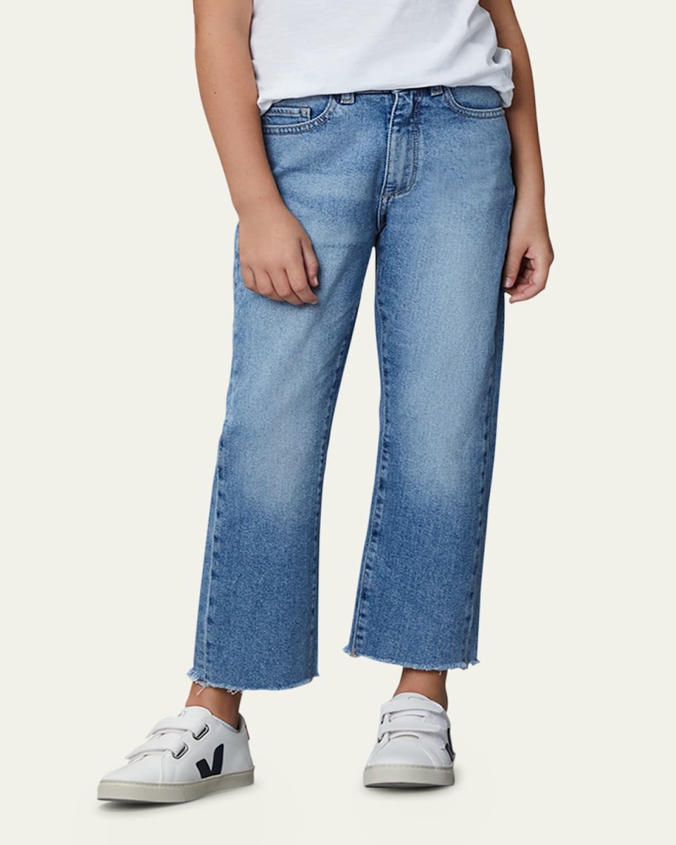 Girl's Emie Straight-Leg Denim Jeans, Size 2-