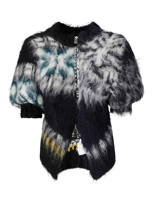 Sacai Pull Col Rond - Noir
