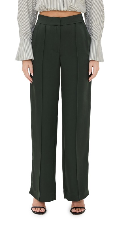 SIMKHAI Kyra Wide Leg Pants Moss