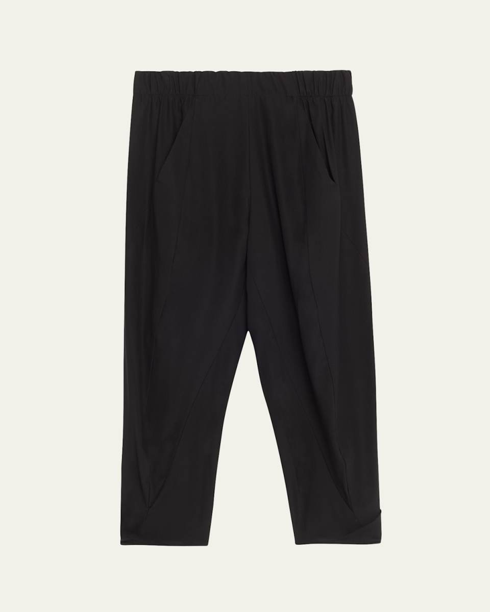 Akeo Cropped Silk Pants