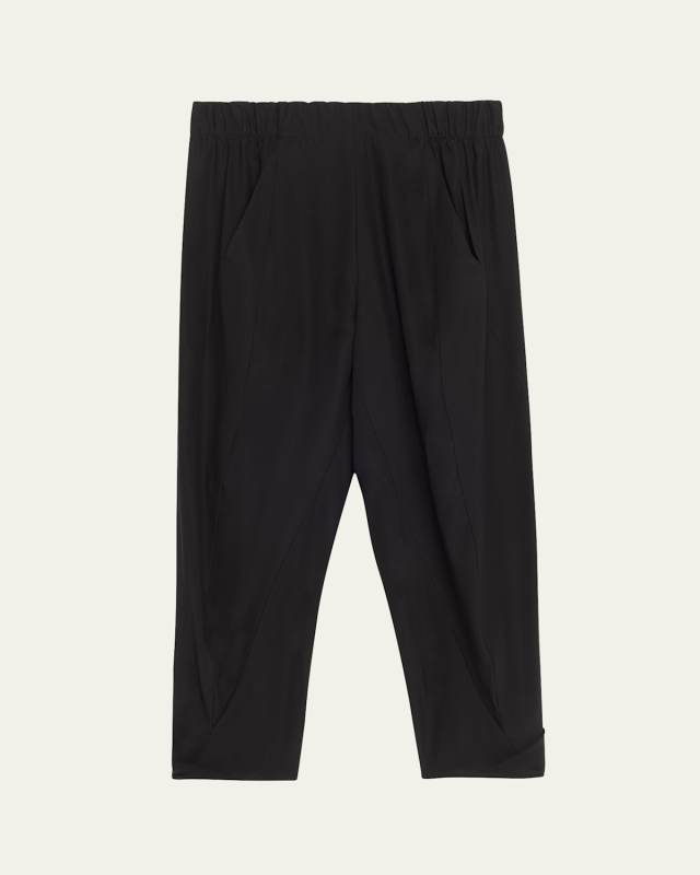 Akeo Cropped Silk Pants