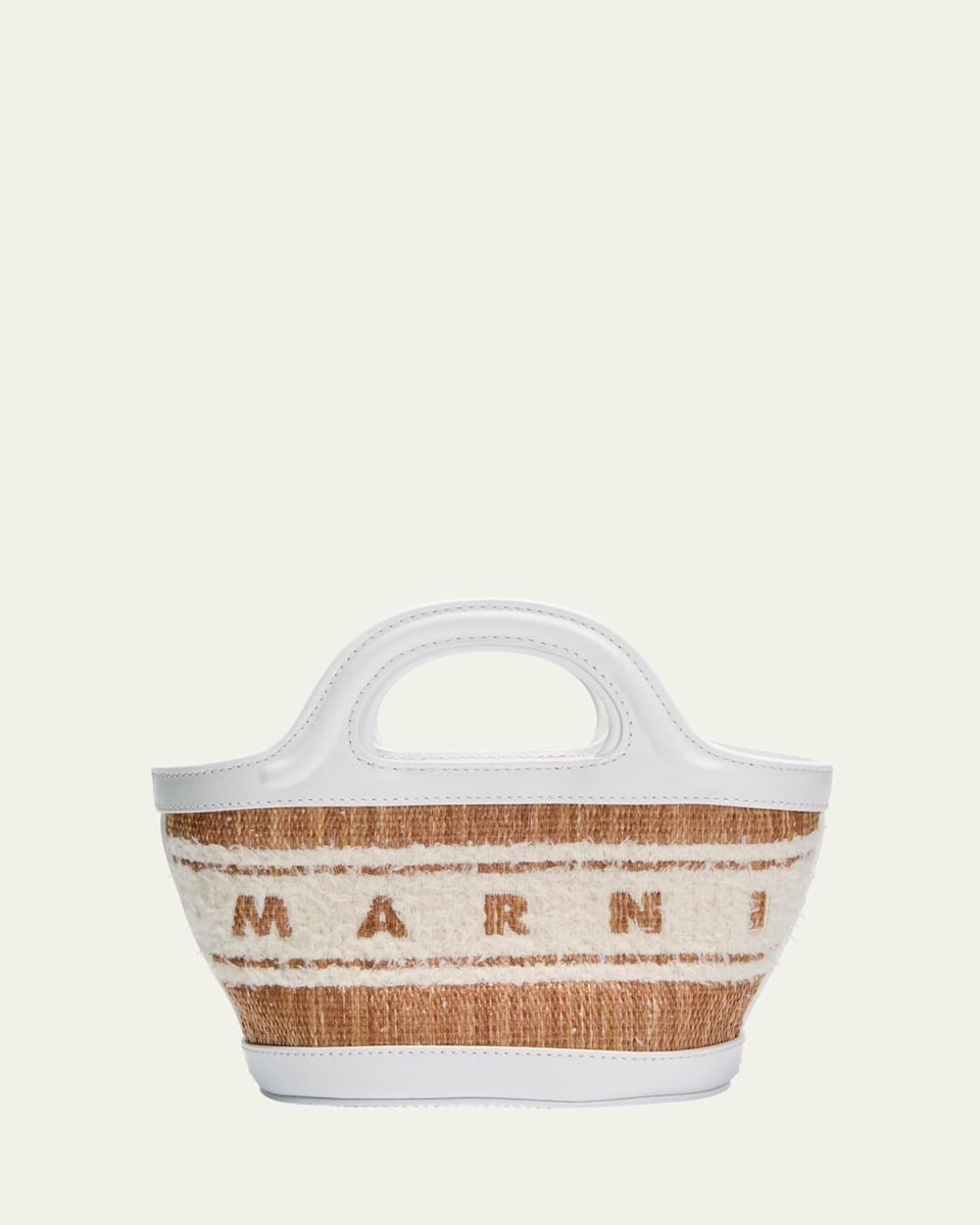 Tropicalia Micro Raffia Bucket Bag