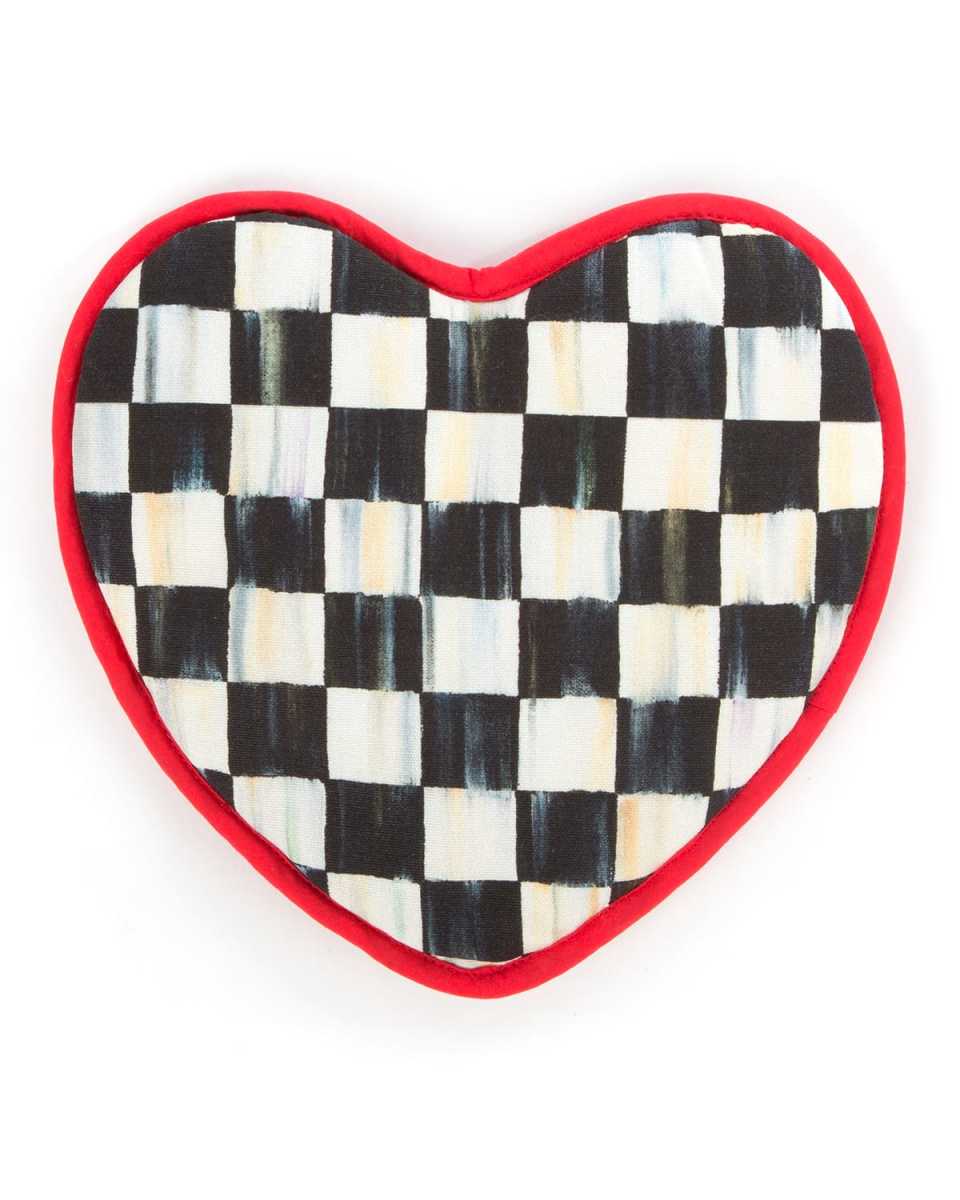 Courtly Check Heart Pot Holder