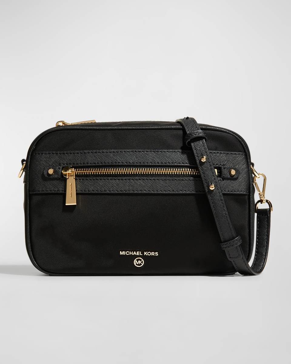 Zip Nylon Camera Crossbody Bag
