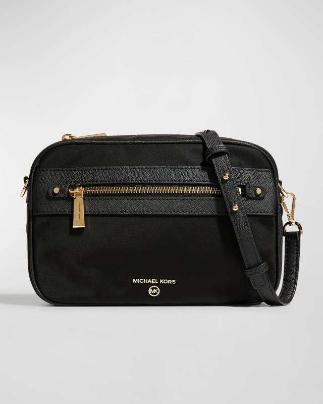Zip Nylon Camera Crossbody Bag