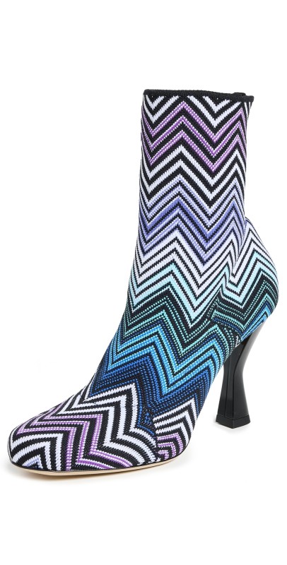 Missoni Gea Boots Fabric Wave Violet/Suede Bla