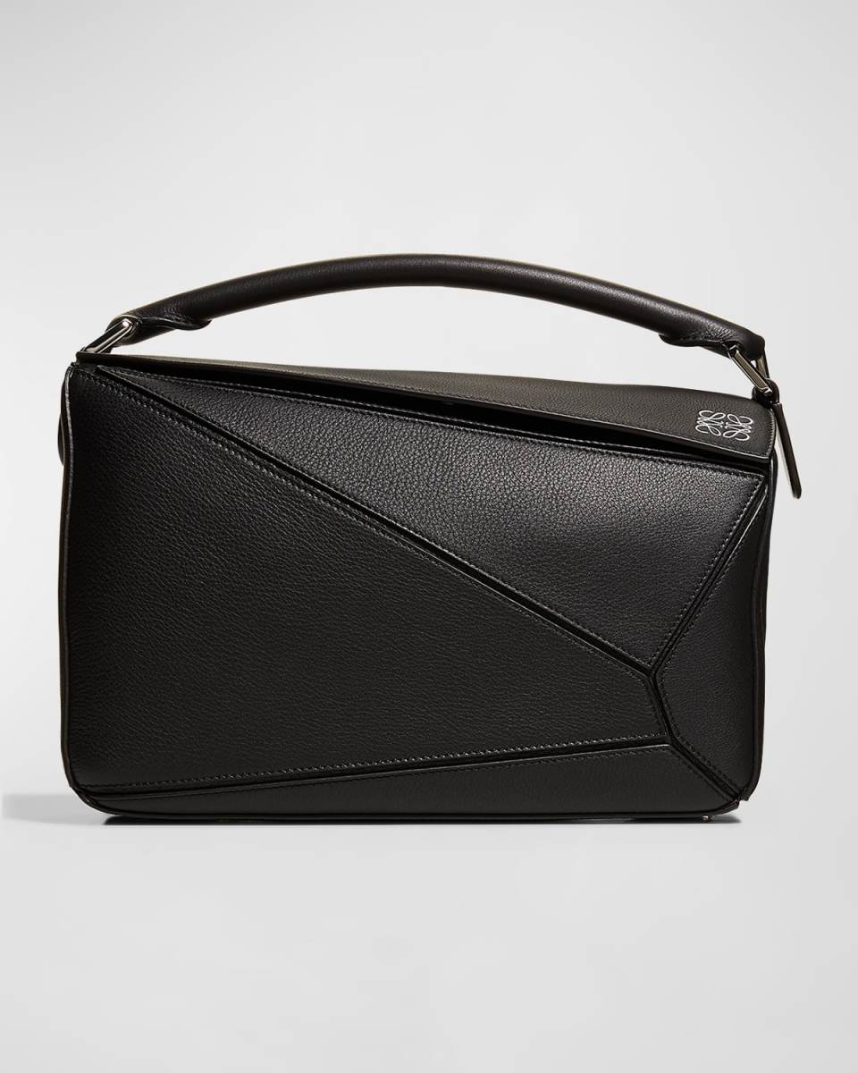 Puzzle Medium Top-Handle Bag in Leather