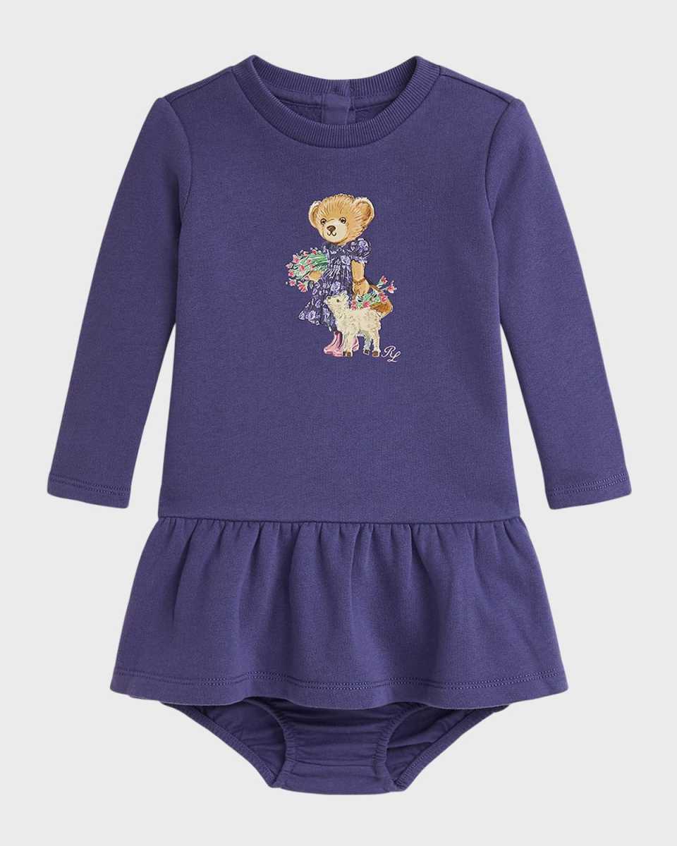 Girl's Day Dress W/ Mascot & Matching Bloomers, Size 9M-24