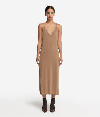 FALCONERI Ultrafine Cashmere Slip Dress