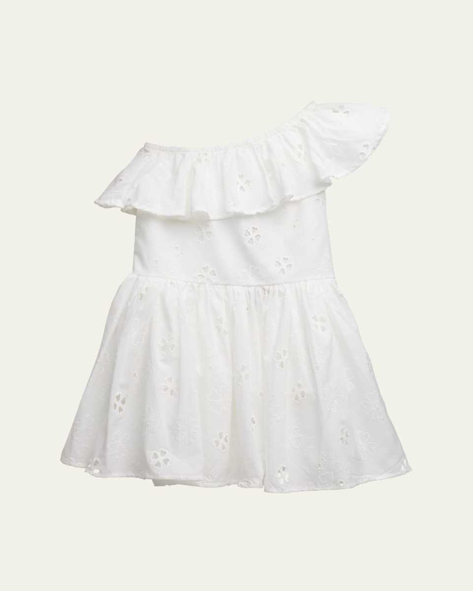 Girl's Cay Embroidered Dress, Size 3T-6